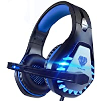 Los mejores  - Pacrate Auriculares Gaming para Xbox One PS4 PC Nintendo Switch Mac- Auriculares con Microfono con Sonido Envolvente y…